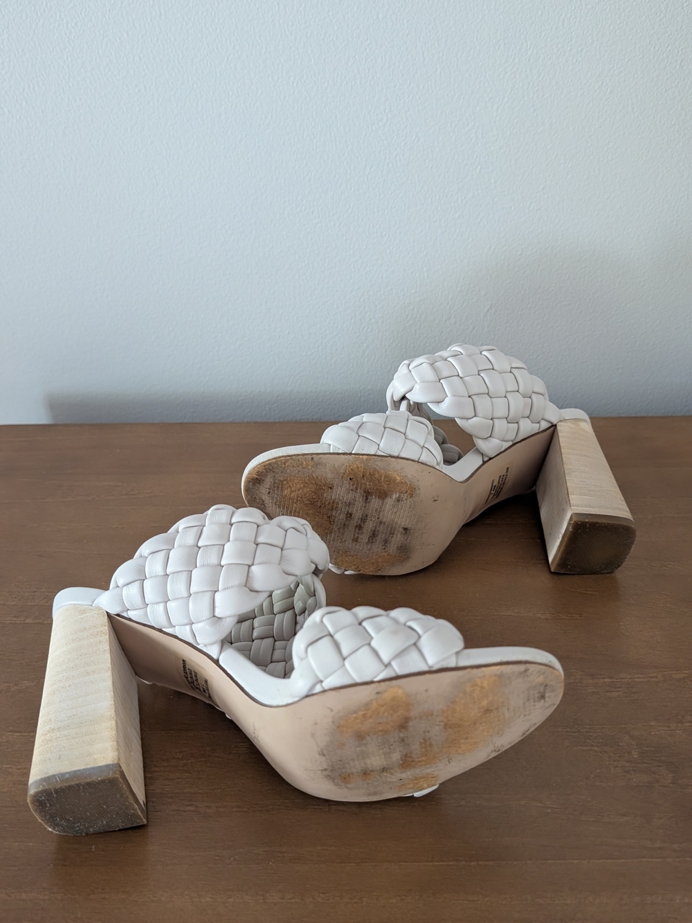 Steve Madden White Braided Slide Sandals - Picture 6 of 9